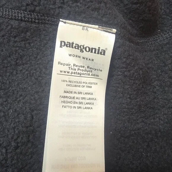 Patagonia Women's Better Sweater Vest - Black Raise the Game Monumental - NWT - Picture 8 of 10